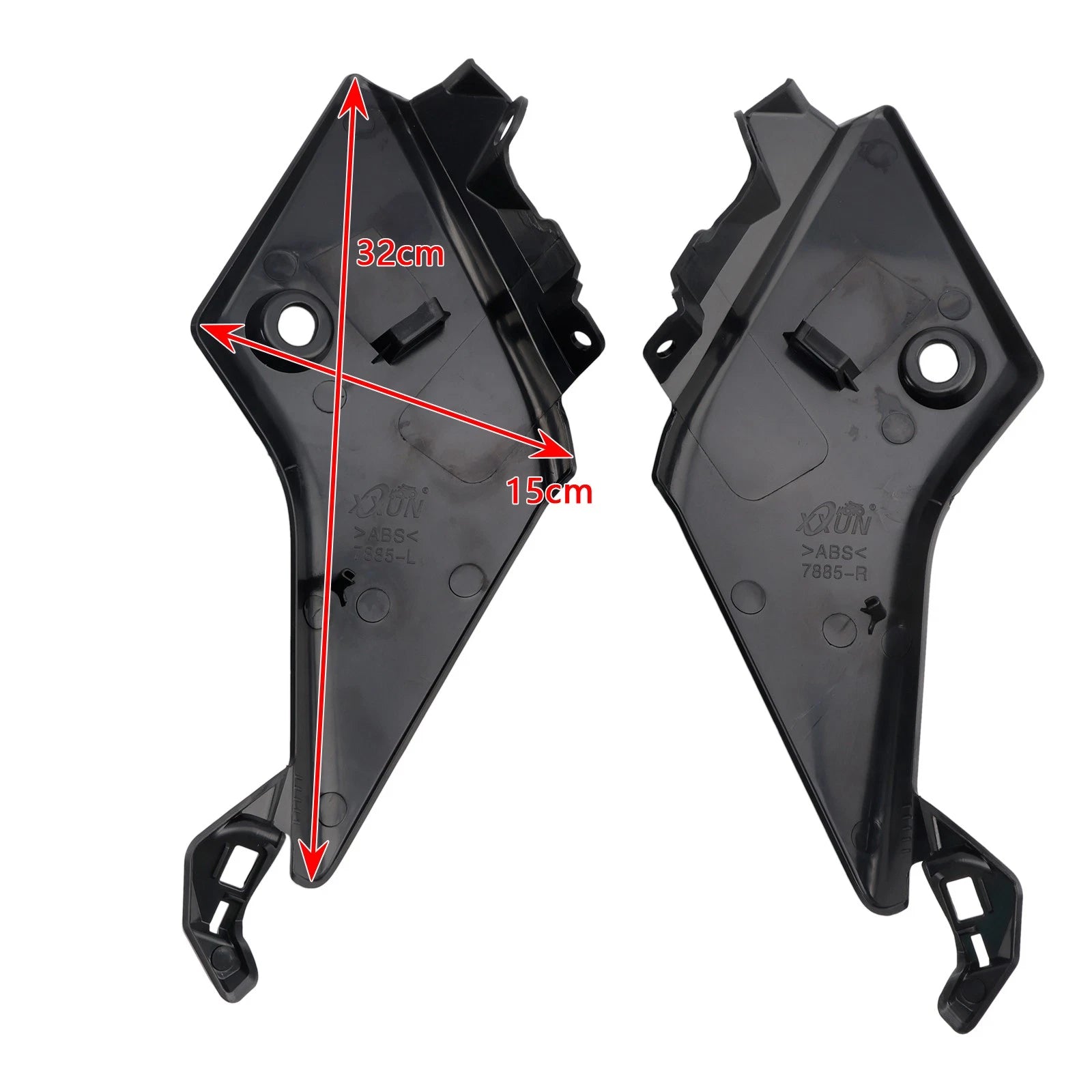 Side Seat Fairing Panel Cowl for Yamaha Tenere 700 (2019–2024) Black
