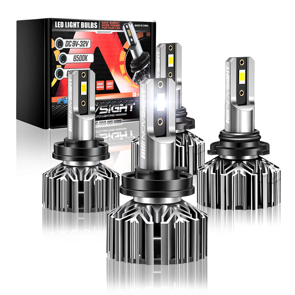2X 9005/HB3 + H11 LED Headlight Bulbs Kit for Novsight (N/A)