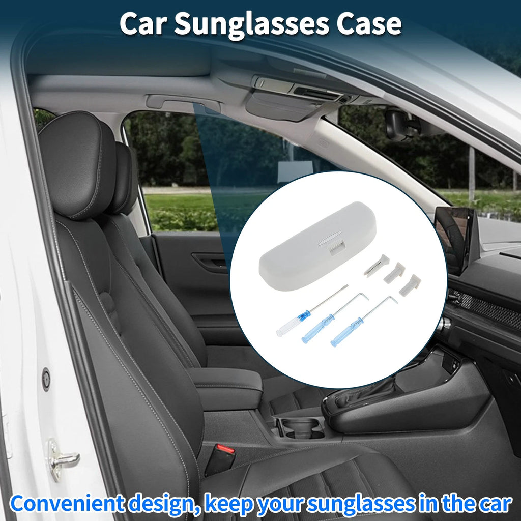 Sunglasses Case for Volkswagen Touran (2003–2015) Eyeglasses Holder White