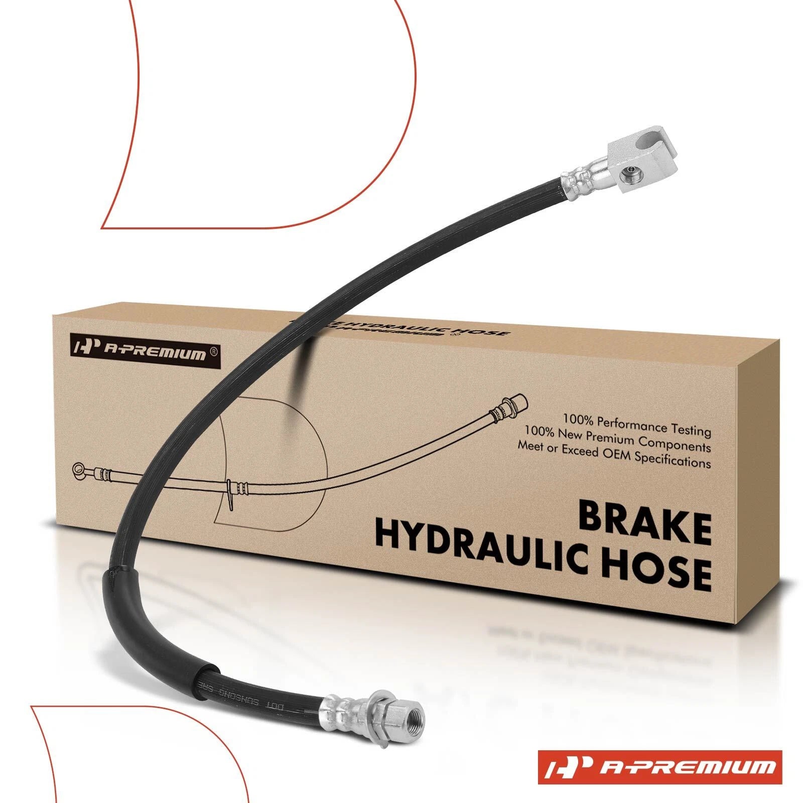 Rear Center Brake Hydraulic Hose for Ford F-550 Super Duty (2007)