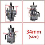 34mm Carburetor for ATV UTV Motorcycle Bike (250cc-350cc)