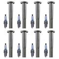 Set of 8 Denso Iridium Spark Plugs & Coil Boots for Lexus GS LS SC 400 (1991–2000)