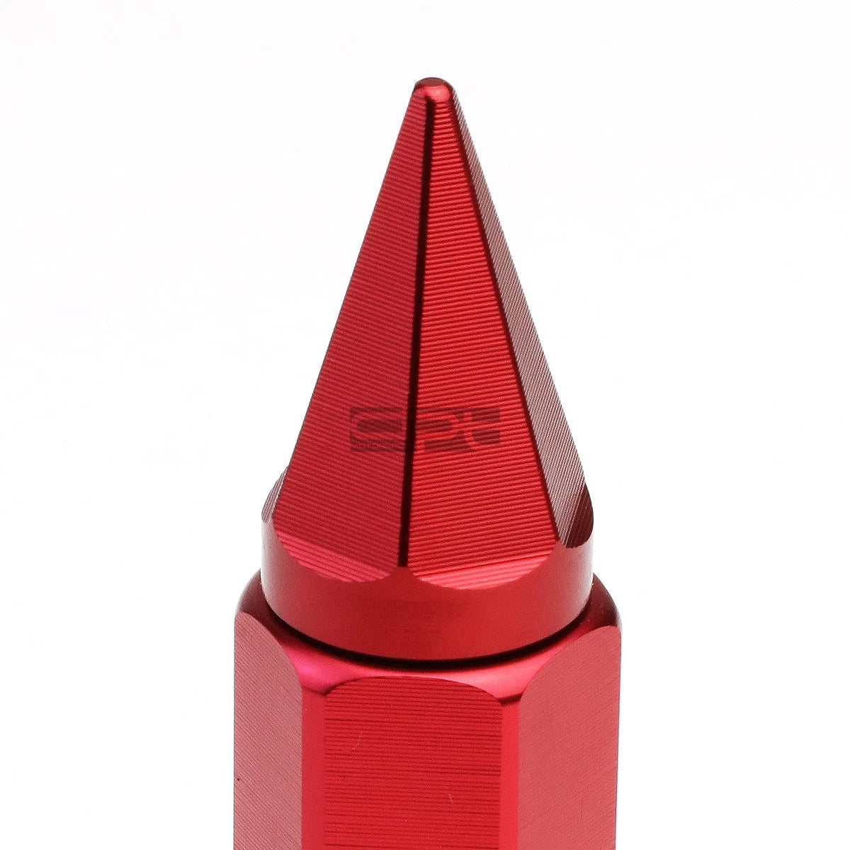 20 PCS M12X1.5 90MM Tall Red Aluminum Spiked Cap Lug Nuts + Adapter