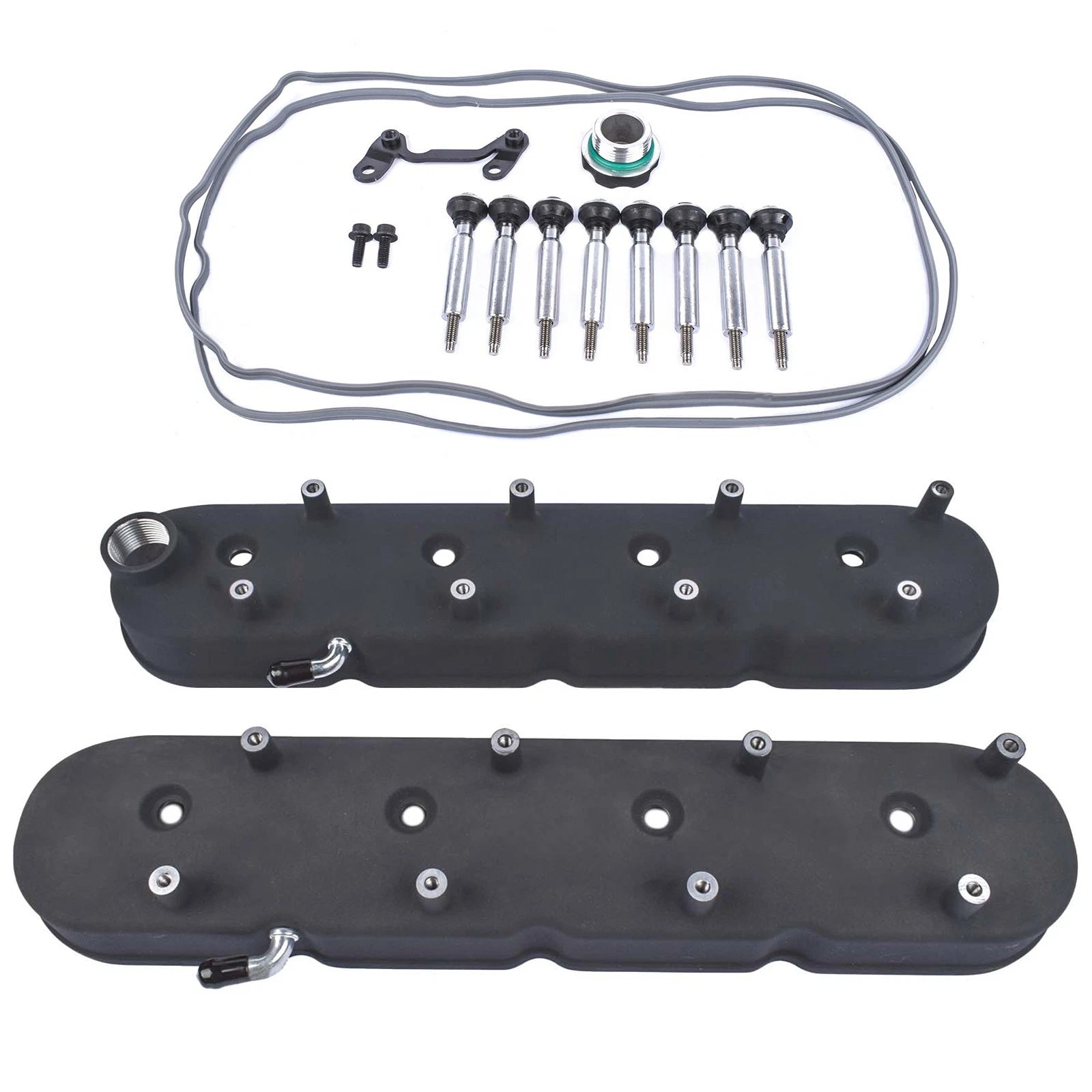 Tall Black Cast Aluminum Valve Covers for LS1 LS2 LS3