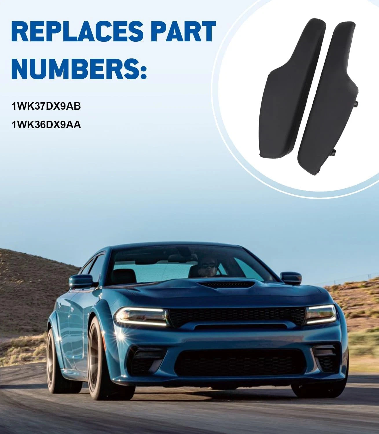 Inner Door Armrest Set for Dodge Charger (2011–2023)