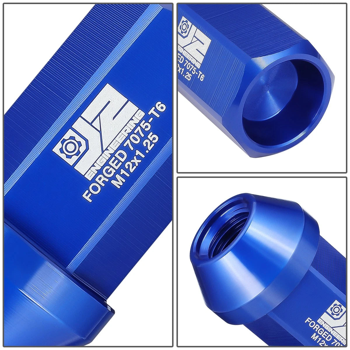 Set of 20 Closed End Lug Nuts M12 X1.25 25mm OD for J2 Engineering