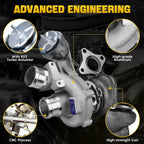 Left + Right Turbo Turbocharger for Ford F150 V6 3.5L Ecoboost (2013–2016)