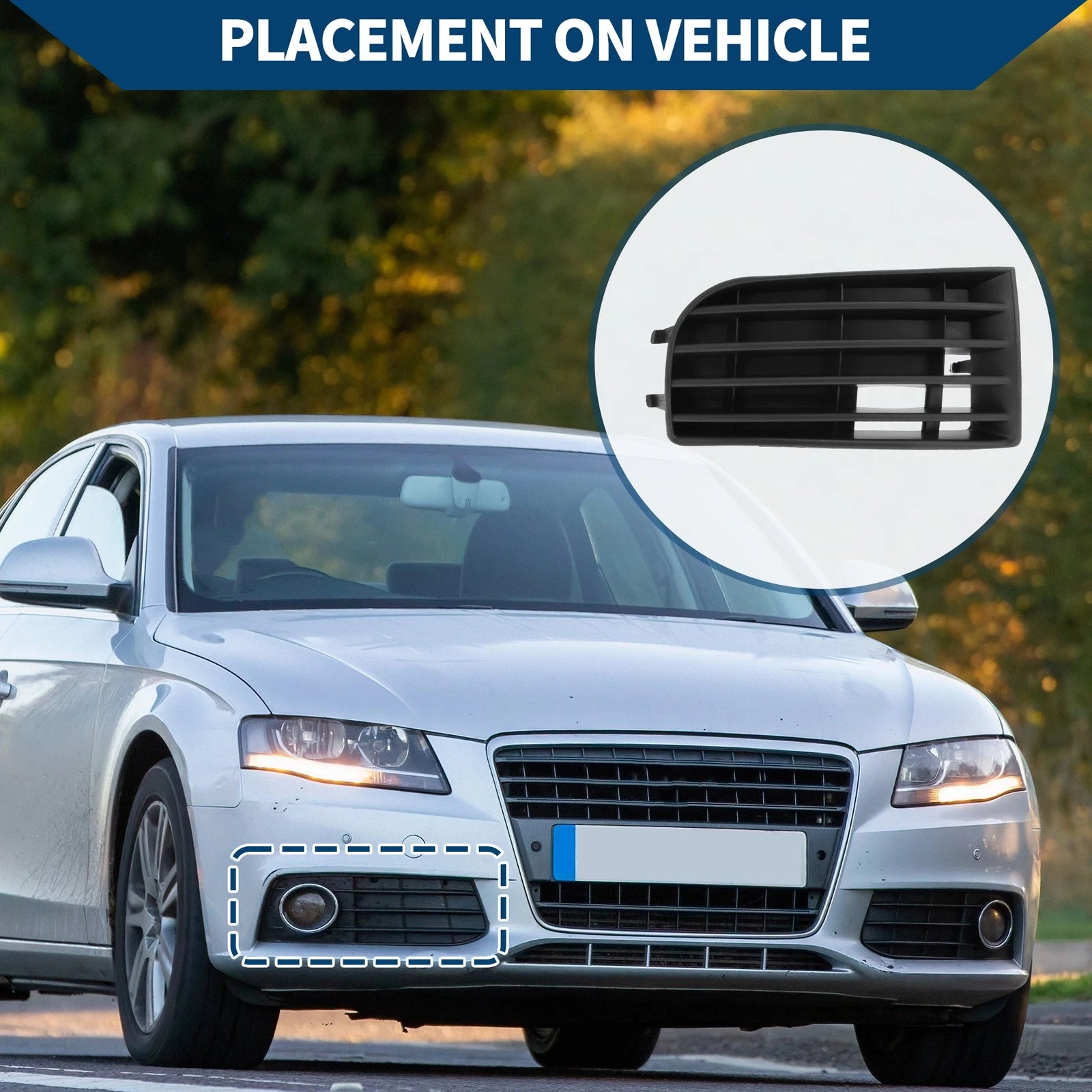 Fog Light Grill for Volkswagen Golf (2005–2009) 1K0853666
