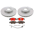 Front Brake Kit 345mm Disc Rotors Brembo Ceramic Pads for Audi S4 S5 (2010–2016)
