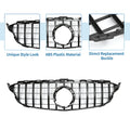 Front Upper Bumper Grille for Mercedes C180 AMG Body Styling Black