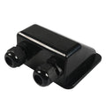 Double Wire Cable Entry Gland Box for Solar Panel RV Caravan Black