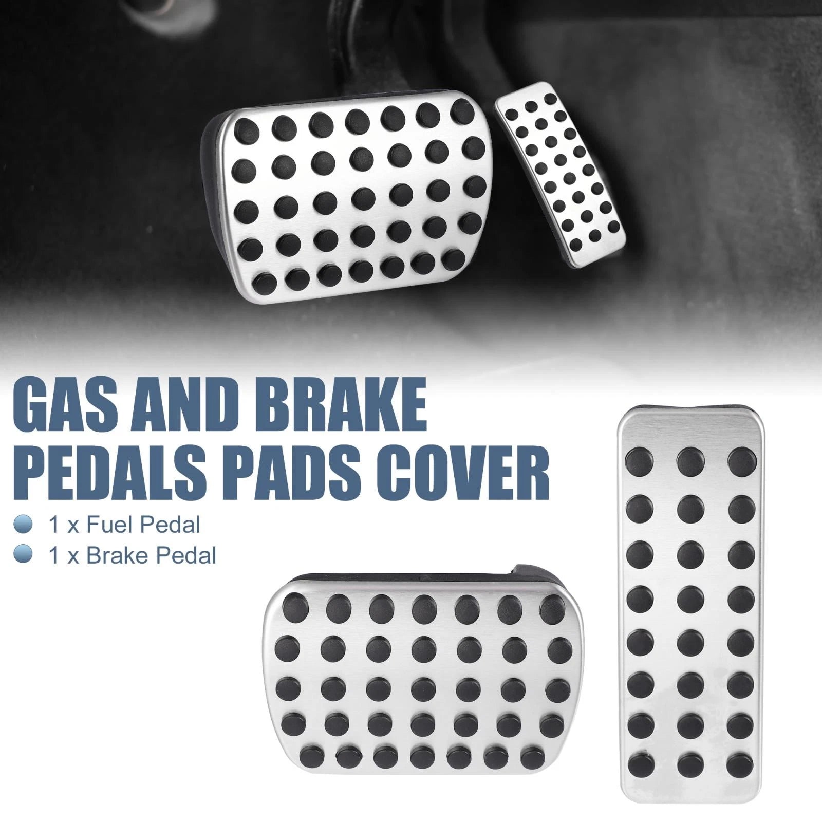 2X Gas Brake Pedal Pads Cover for Mercedes-Benz GLE GLS ML GL 350 (2013–2019)