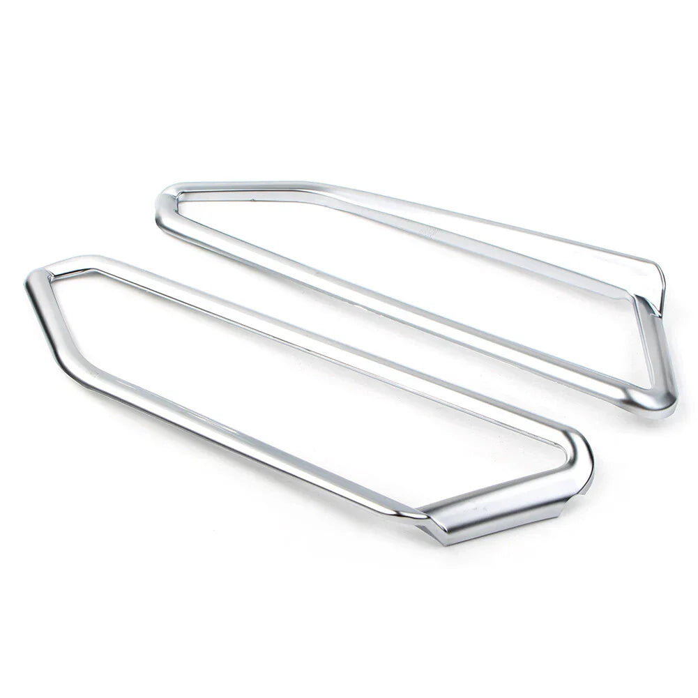 Matte Chrome Front Light Trim Accents for Honda Goldwing GL1800 (2018-2023)