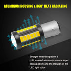 2-Pack Red 1157/2357 LED Brake Tail Light Turn Signal Bulbs for 16-SMD (2017-2021)