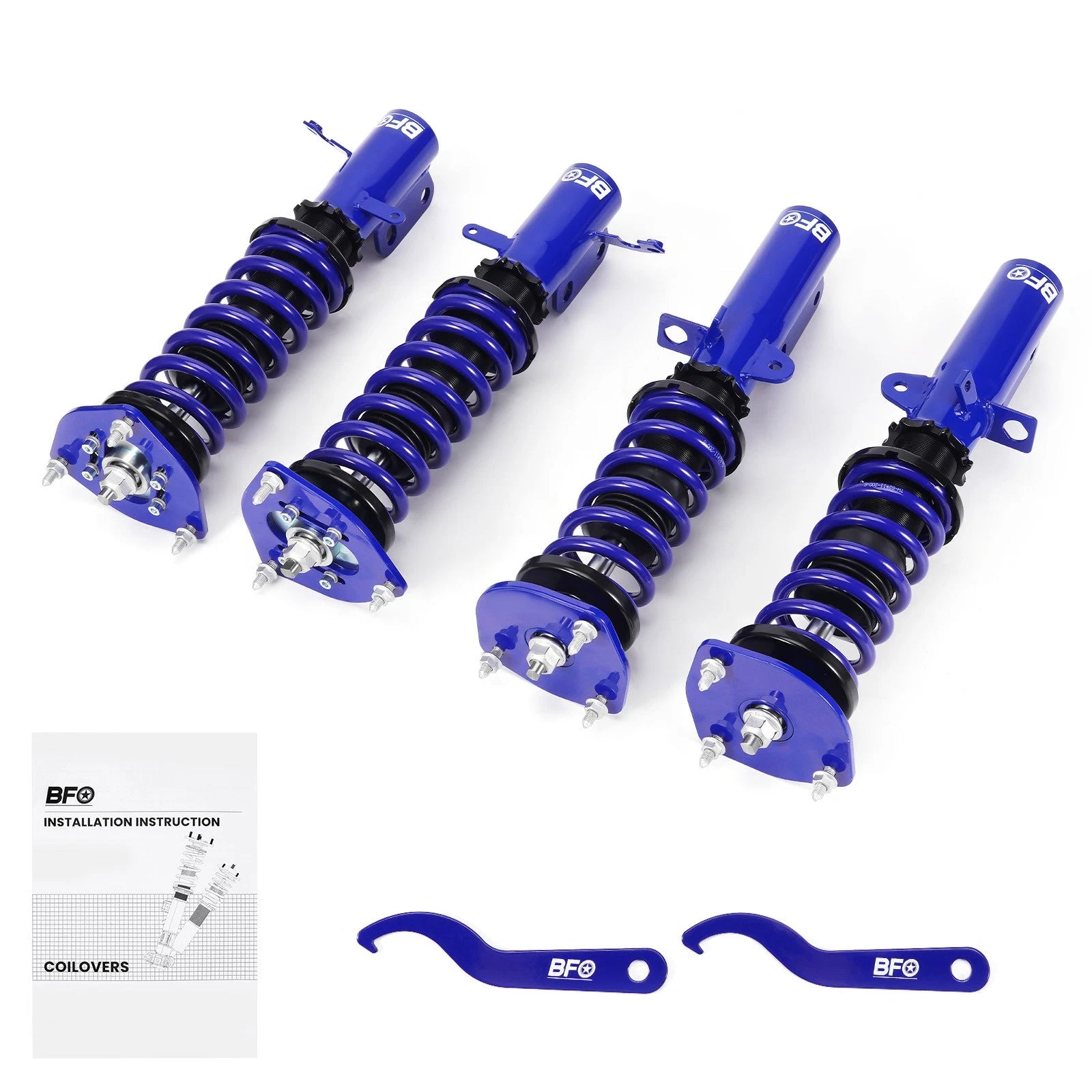BFO Adjustable Coilover Shocks Springs Kit for Toyota Corolla (1987–2002)