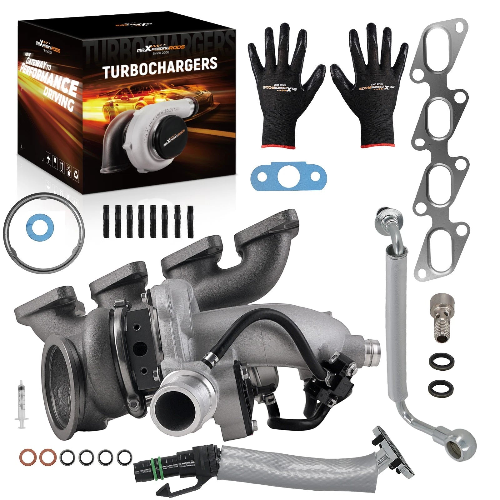 Turbo w/ Oil Hoses for Buick Encore (2013–2021) Chevy Cruze 1.4L (2011–2015)