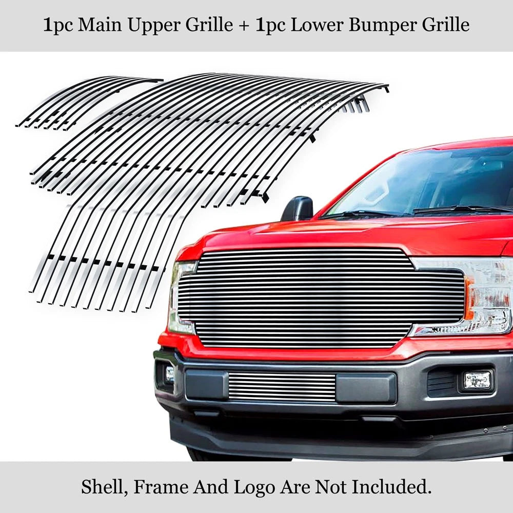 Stainless Steel Chrome Billet Grille Insert for Ford F-150 (2018-2020)