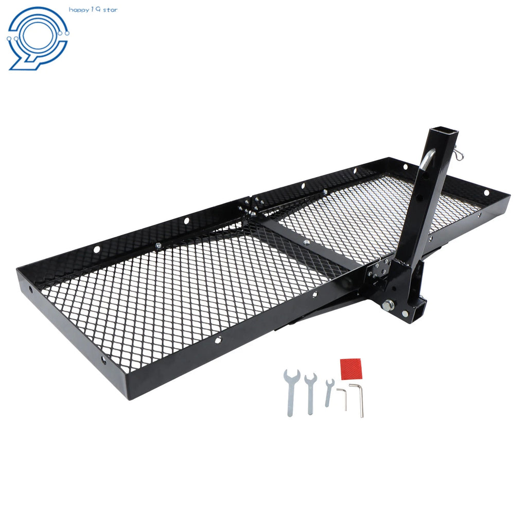 Hitch Mount Cargo Rack Carrier for Universal Vehicles (500LB Capacity)