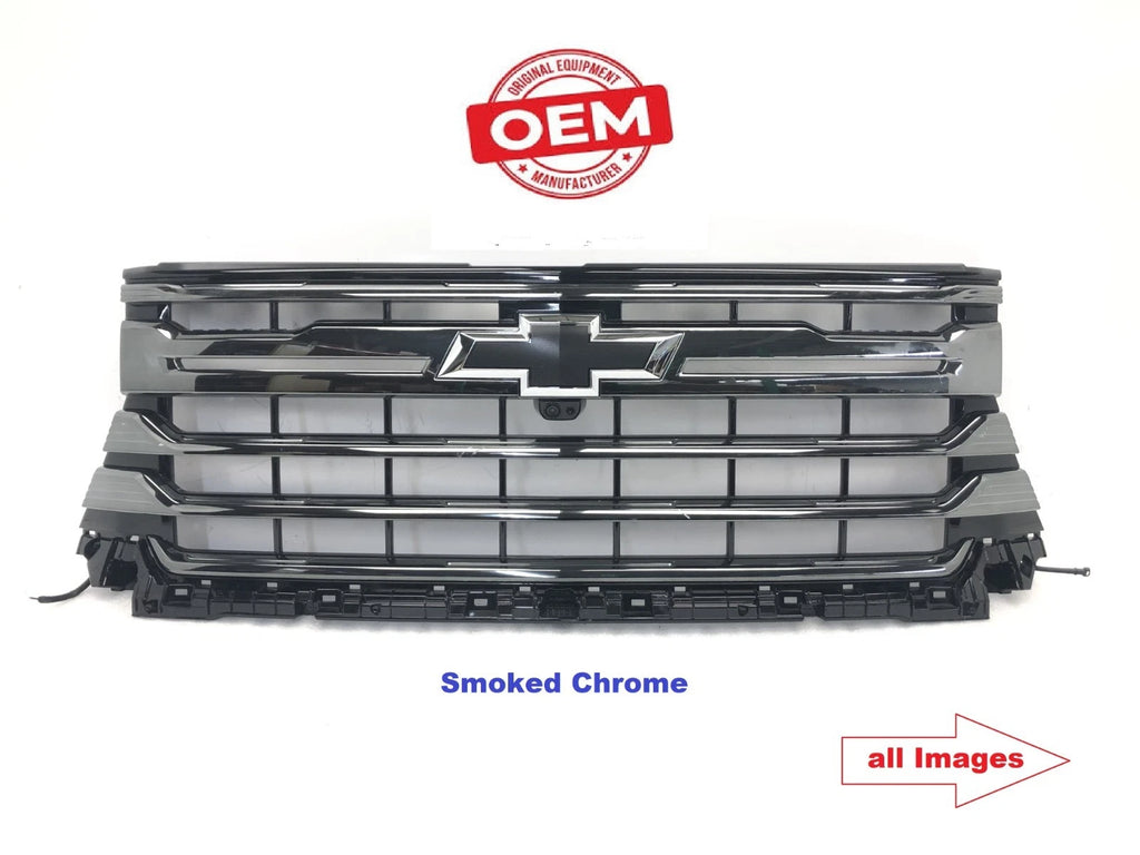 Set of 4 Grilles for Chevy Silverado 2500HD 3500HD (2024–2026)