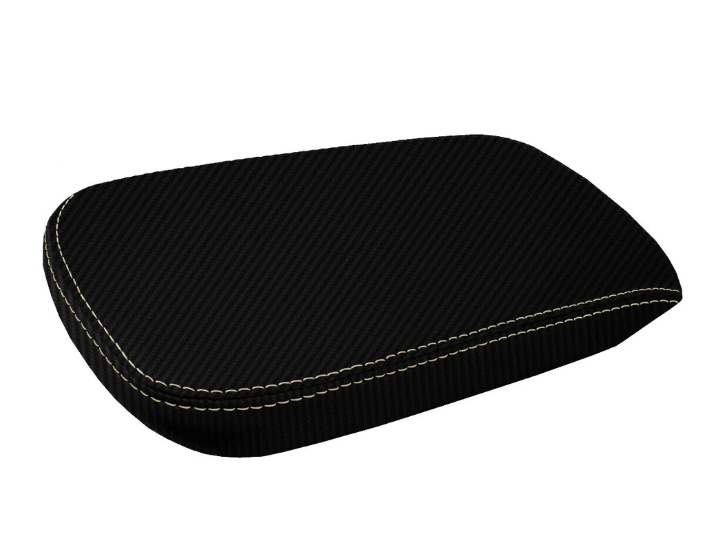 Console Lid Armrest Cover for Chrysler 200 (2011–2014) Carbon Fiber