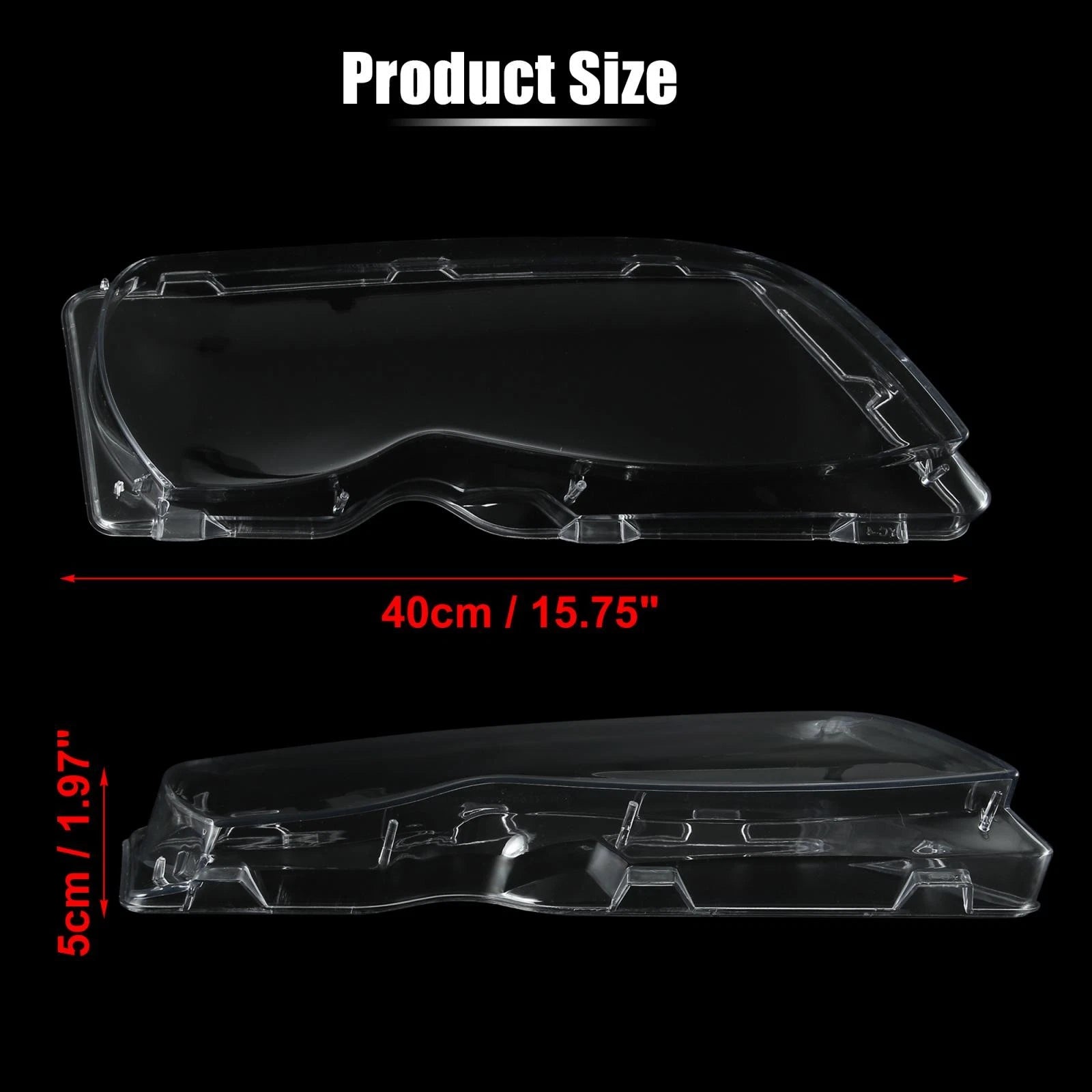Right Headlight Lens Cover for BMW E46 (2002–2005) 63126924046