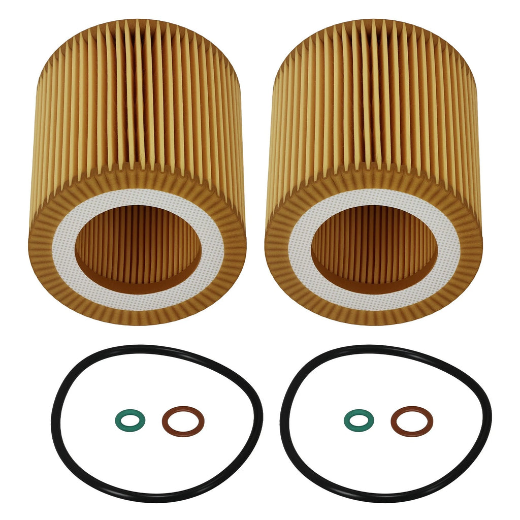 Oil Filter Kit 2X for BMW 128i 135i 323i 325i 328i 330i (2006–2013) HU816X
