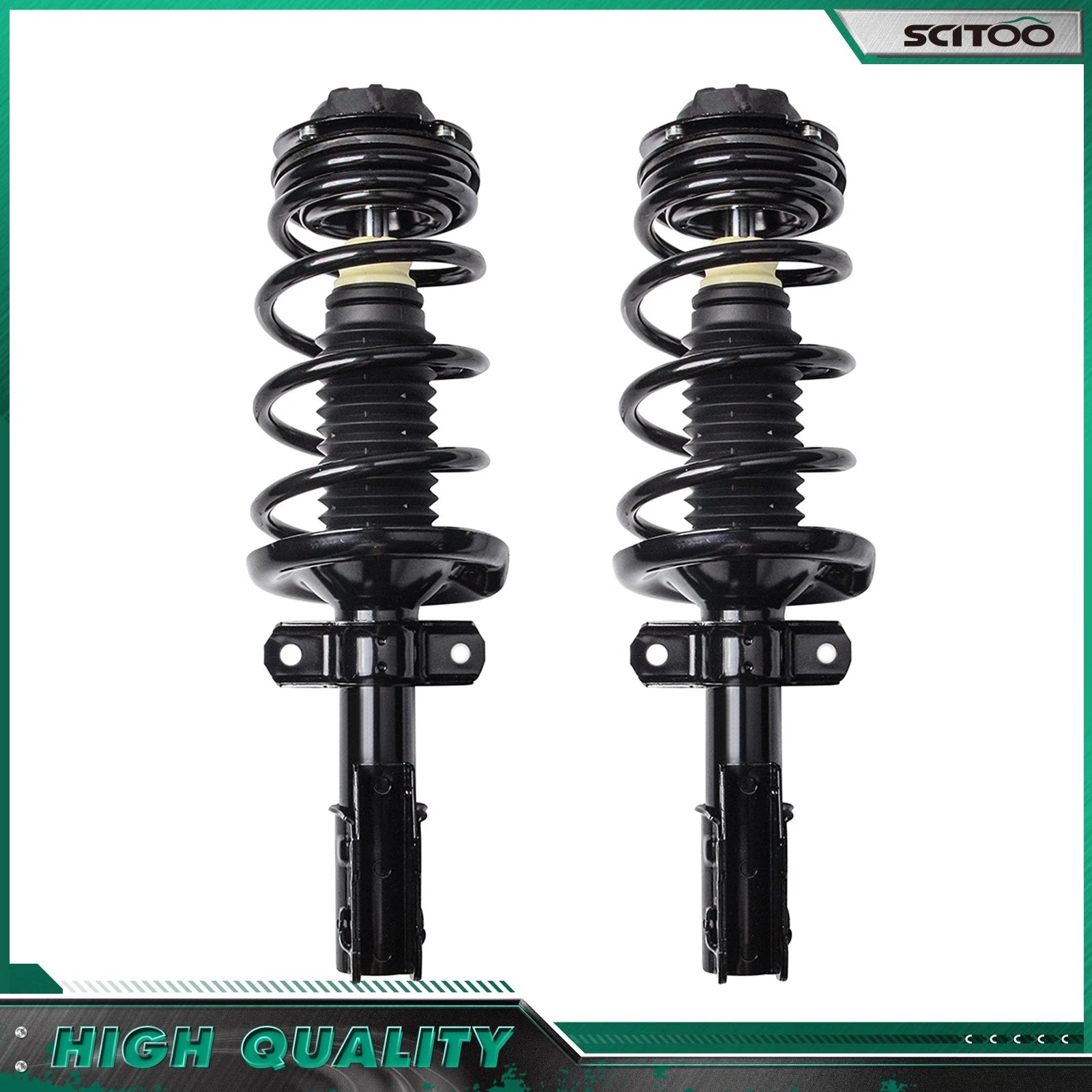 Front Pair Quick Complete Struts with Coil Spring for Saturn Ion (2003–2007)