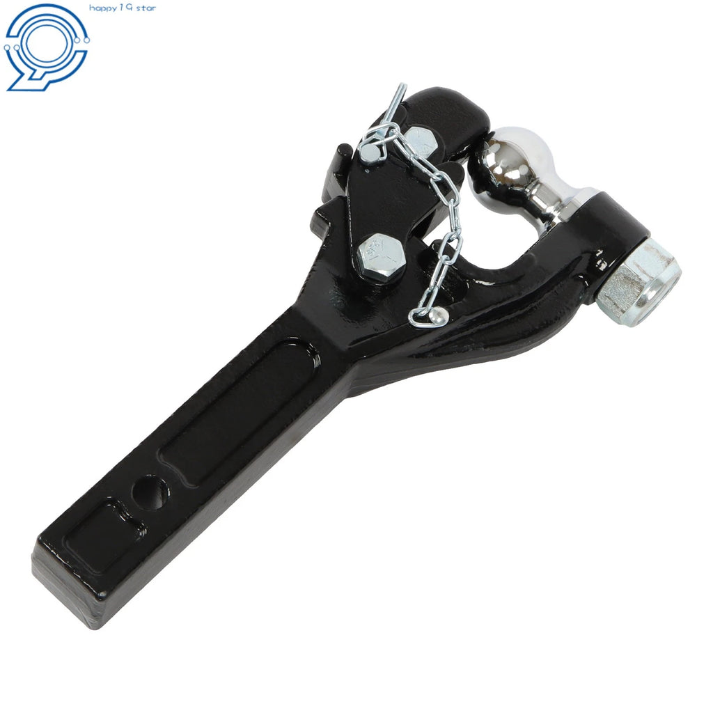 Forged Steel Pintle Hook with 2 Inch Ball for Universal Towing (Class 5)