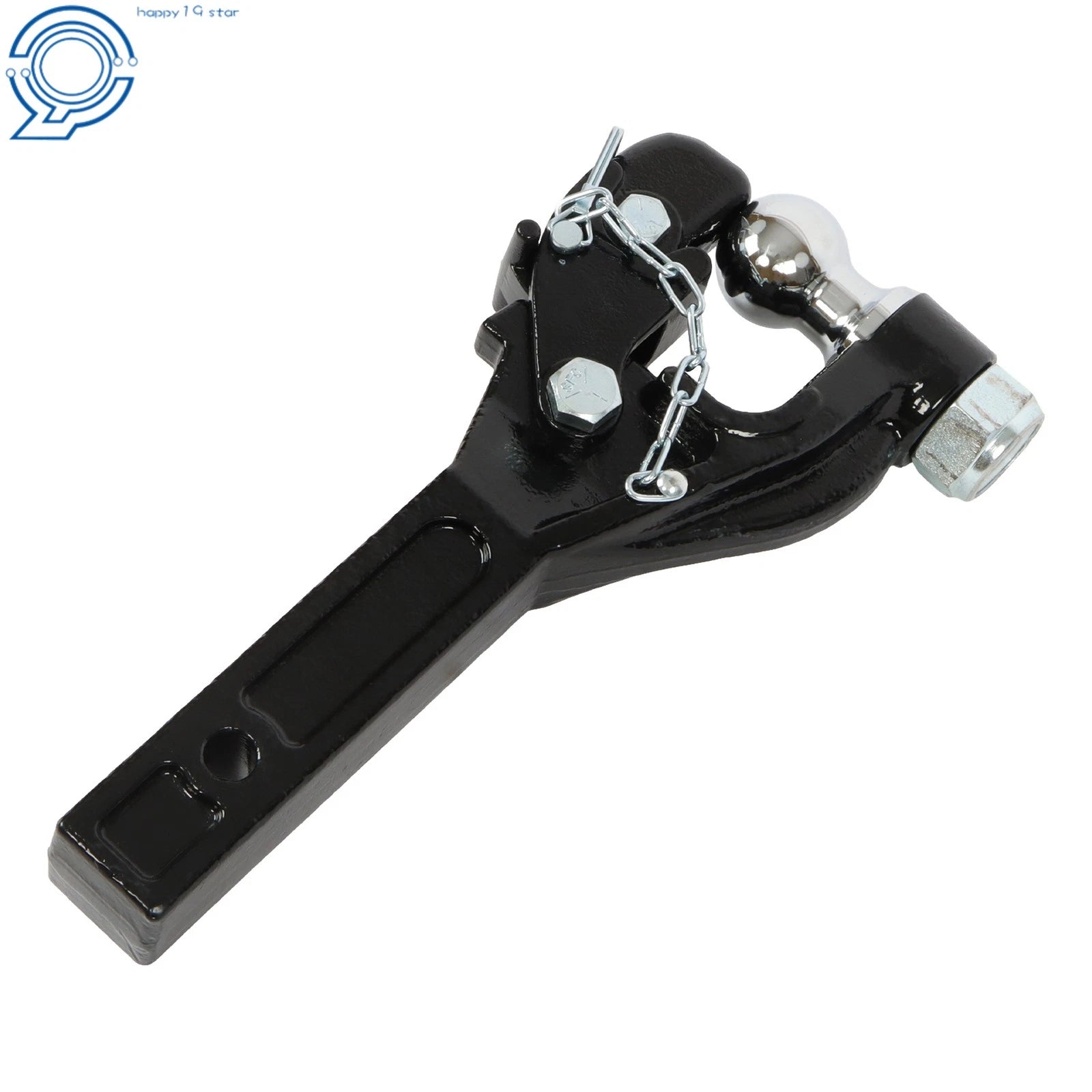 Forged Steel Pintle Hook with 2 Inch Ball for Universal Towing (Class 5)