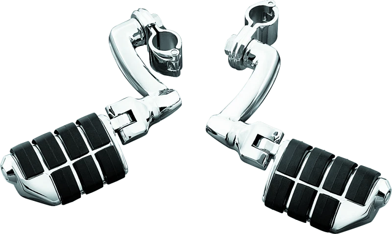Kuryakyn Longhorn Offset Dually ISO Pegs for Cruiser Bikes (1-1/4in Clamp)