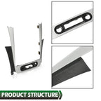 Dash Radio Bezel Trim for Chevy Malibu (2008–2012) Black Silver