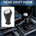 5 Speed Gear Shift Knob for Honda Accord (2003-2008) - Plastic Black Silver Tone