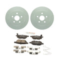 Set of 2 Bosch Rear Solid 259mm Rotors & Ceramic Brake Pads for Prius CT200h (2011–2017)