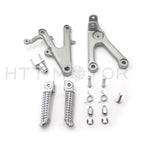Front Rider Foot Rest Pegs Brackets for Yamaha R6 (2003–2010) Silver