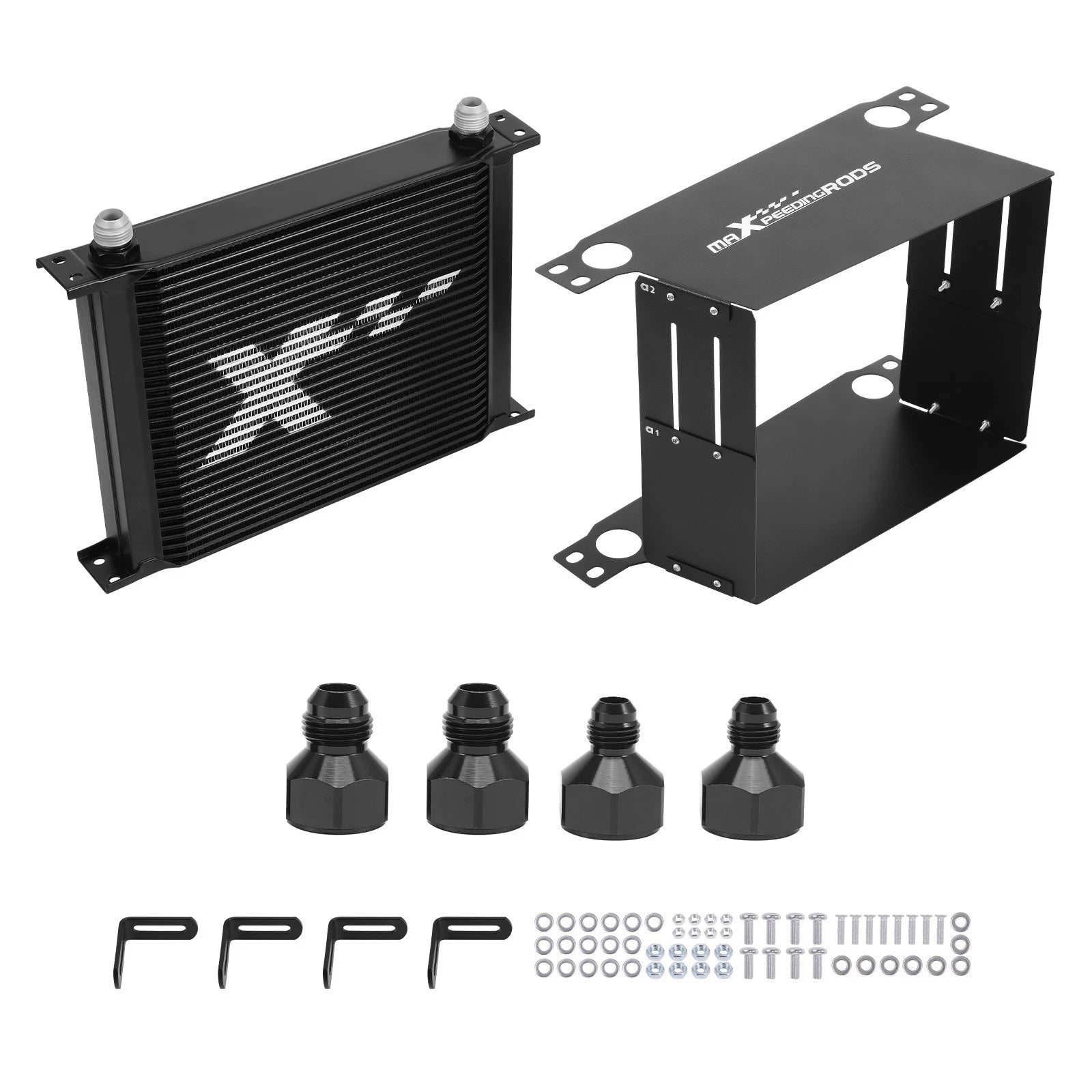 30 Row Aluminum Transmission Oil Cooler for Universal Applications (AN10)