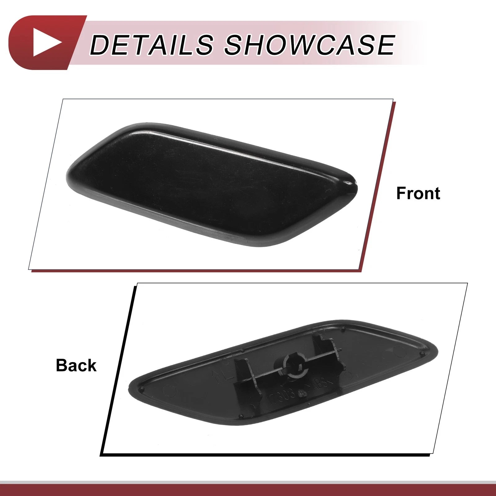 Front Left Washer Nozzle Cover Cap for Honda CR-V (2009–2011) Unpainted