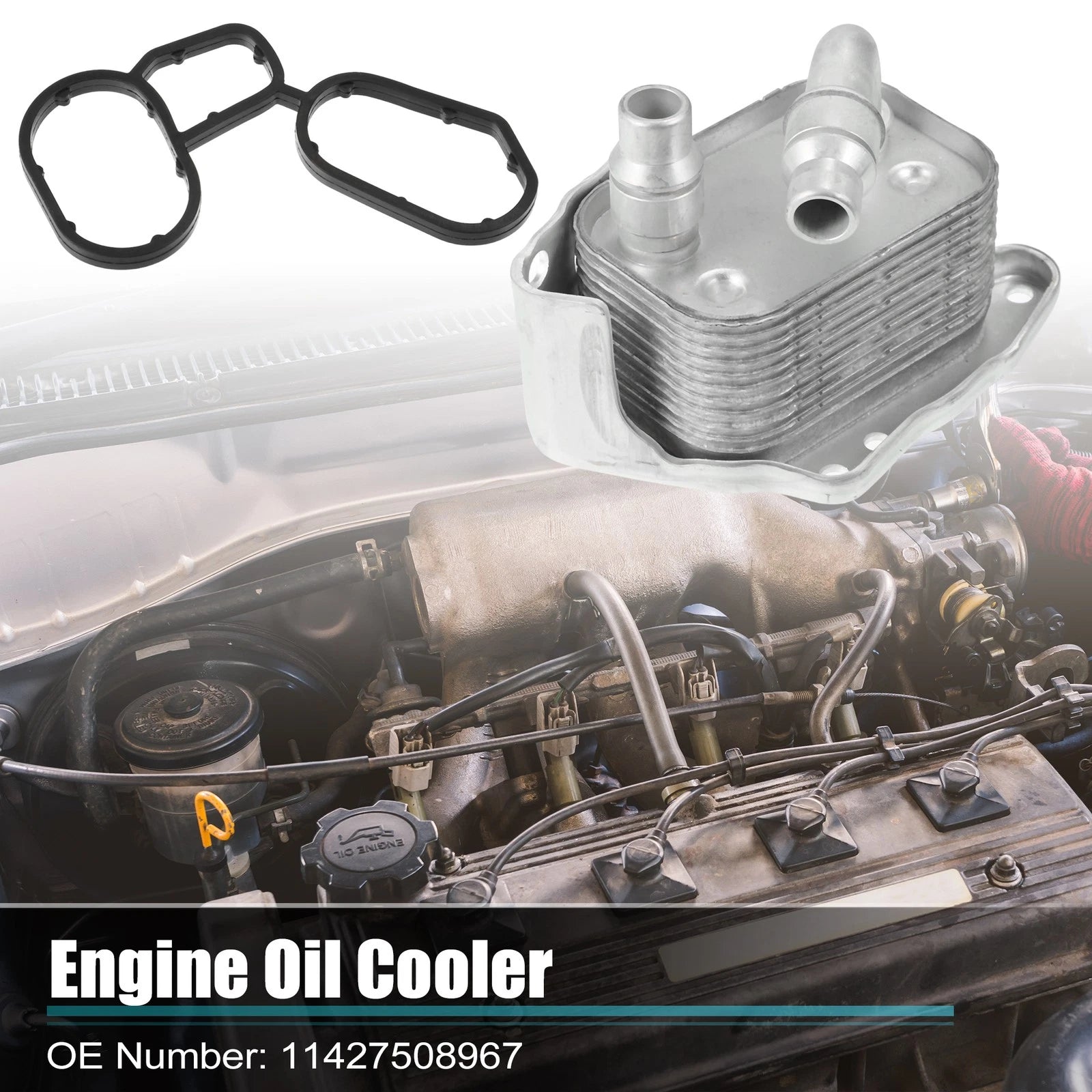 Engine Oil Cooler Housing with Gasket for BMW 120i 318i (2000–2023) 11427508967