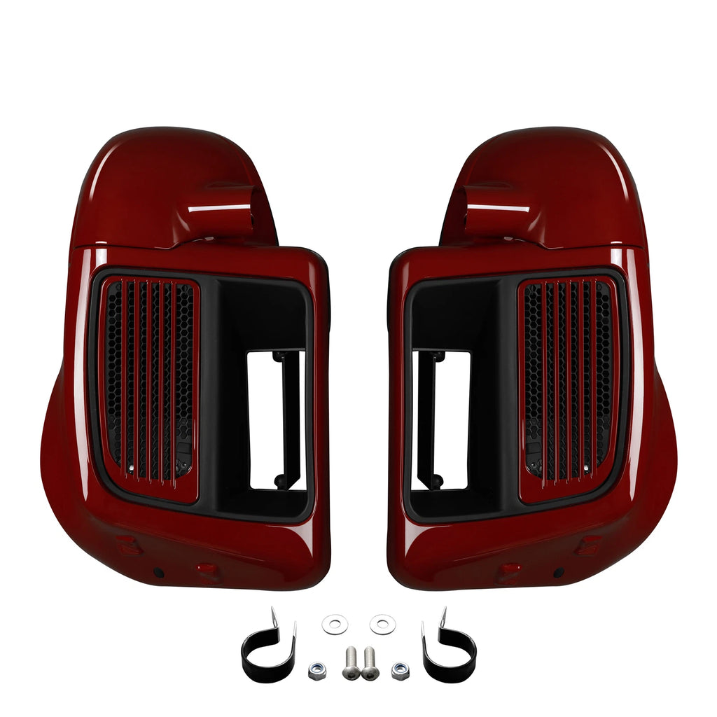Lower Vented Fairings for Harley Electra Glide (2014–2024) Billiard Red