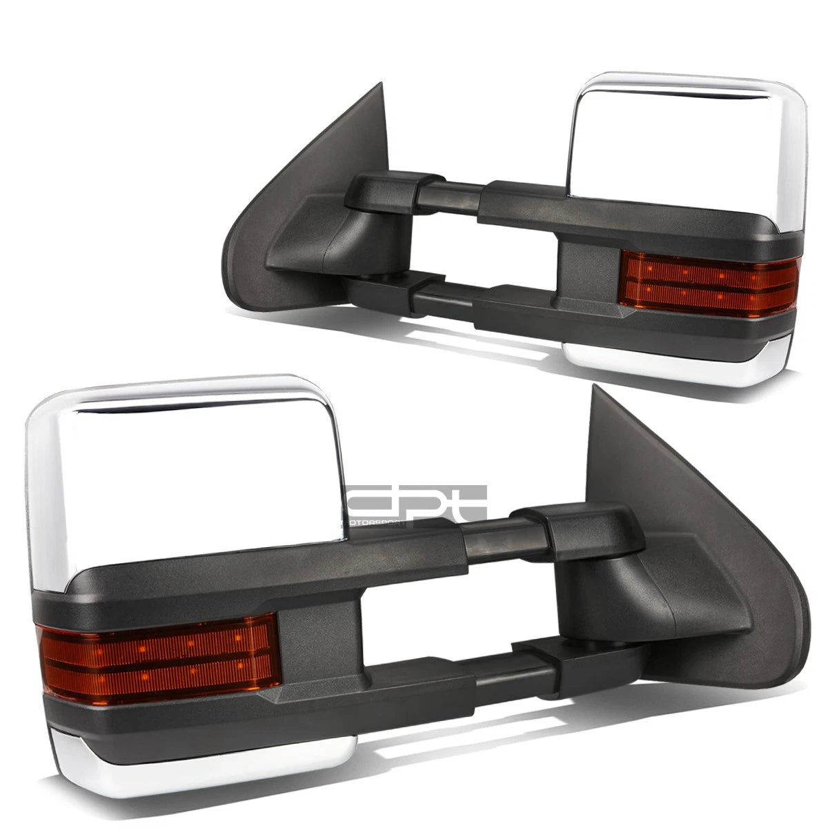 Set of 2 LED Chrome Towing Side Mirrors for Silverado/Sierra (2014–2017)