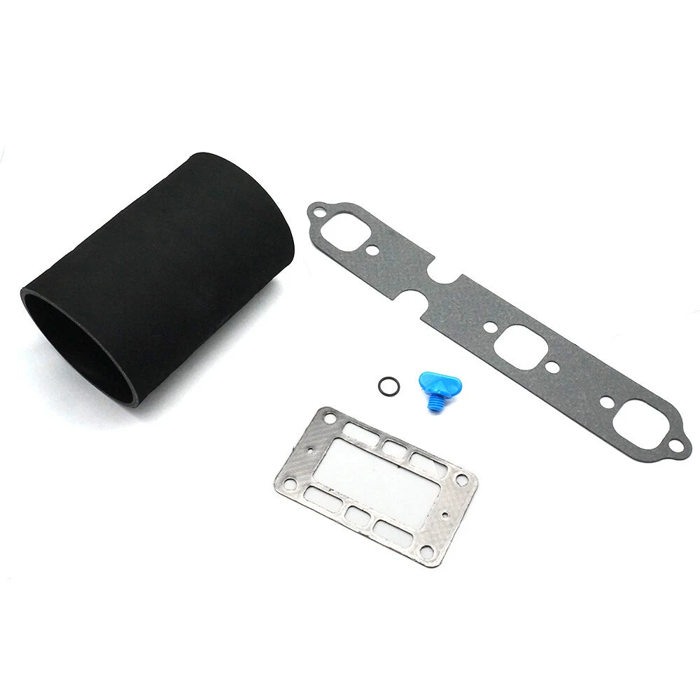 Exhaust Elbow Riser Gasket & Exhaust Hose for Volvo Penta V6 (Fits 857618, 834751)