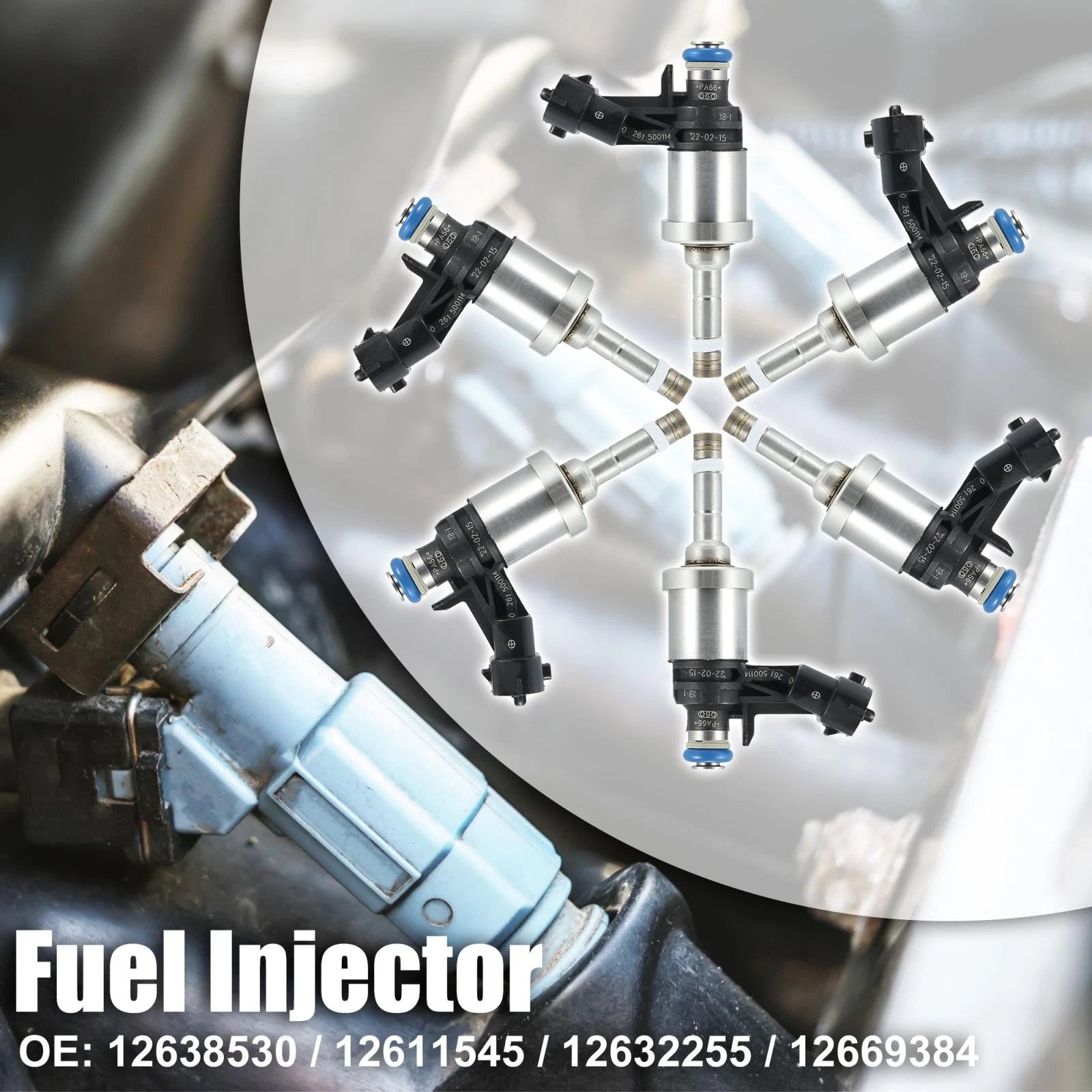 6X Fuel Injector Nozzle 12669384 12638530 for GMC Acadia, Saturn Outlook (2007–2012)
