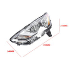 Left Headlight Assembly for Ford Transit Connect (2019–2023) Halogen