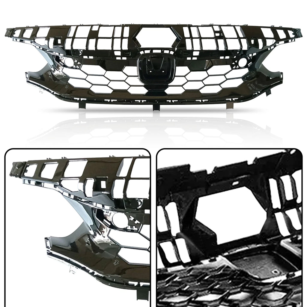 Gloss Black Front Grill for Honda Civic Si & Hatchback (2022-2024)