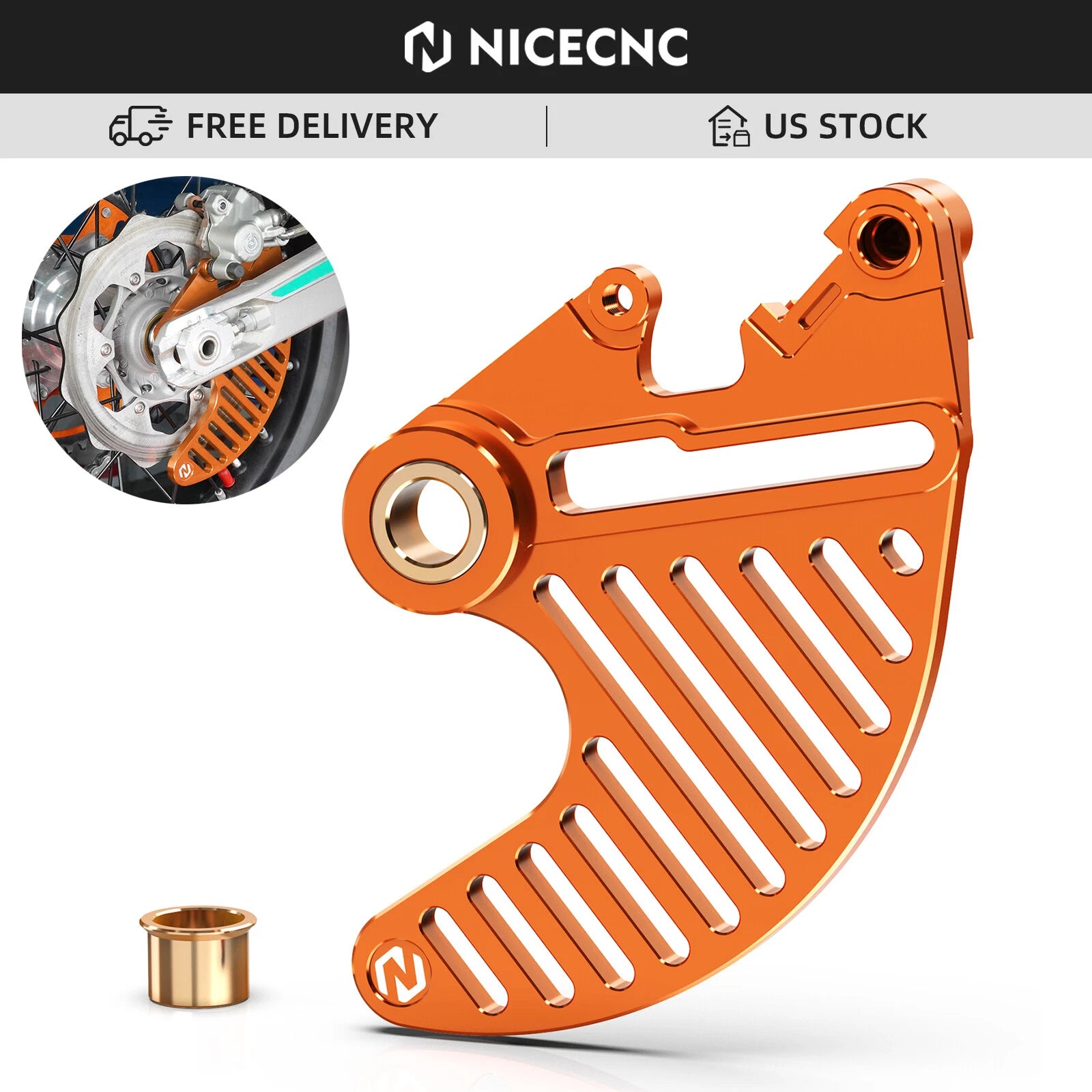 Rear Brake Disc Guard for KTM 200 250 300 350 450 500 EXC F SD (2004–2025)