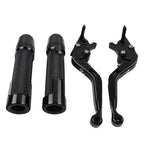 Black Extendable Brake Clutch Levers & Grips for Suzuki GSXR750