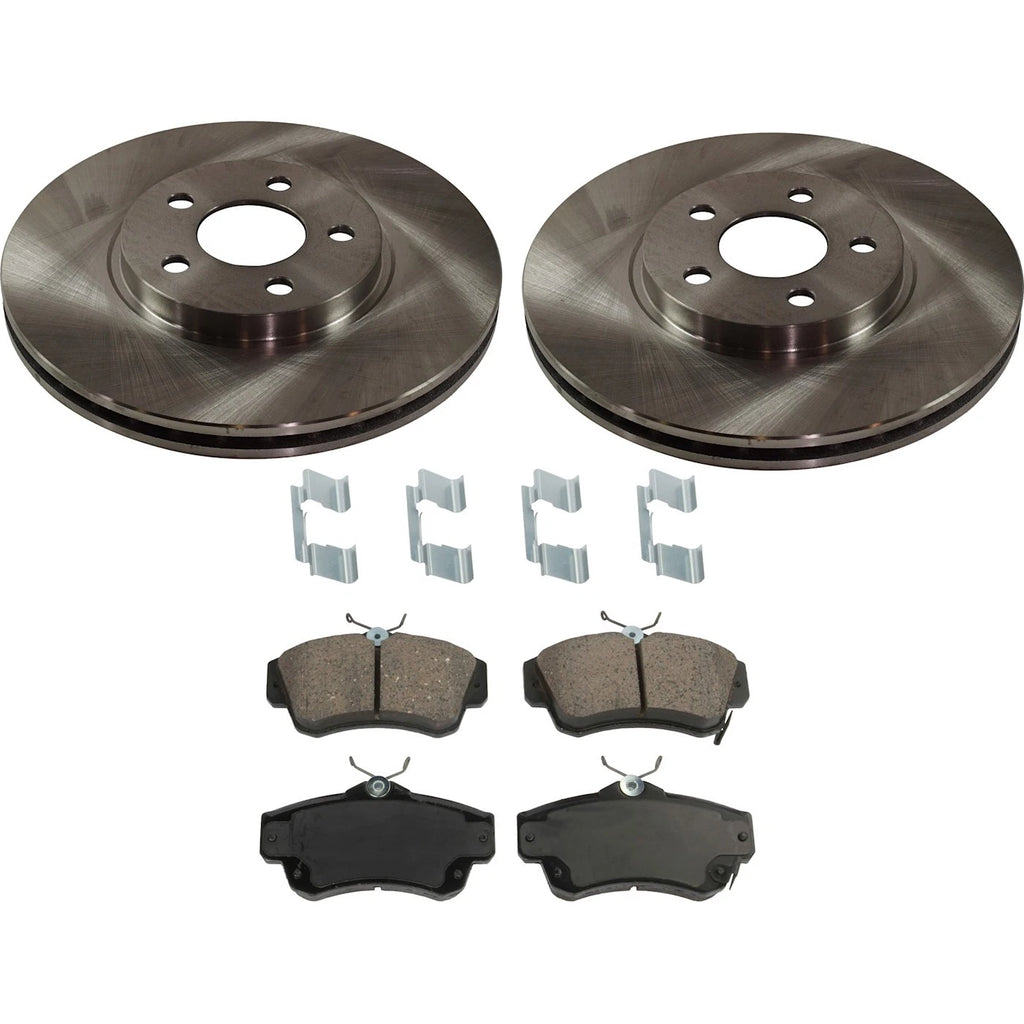 Front Brake Disc and Pad Kit for Chrysler PT Cruiser (2001–2010)