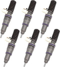 Set of 6 Fuel Injectors 21569191 BEBE4N01001 for Volvo FH12 FH13 (D11)
