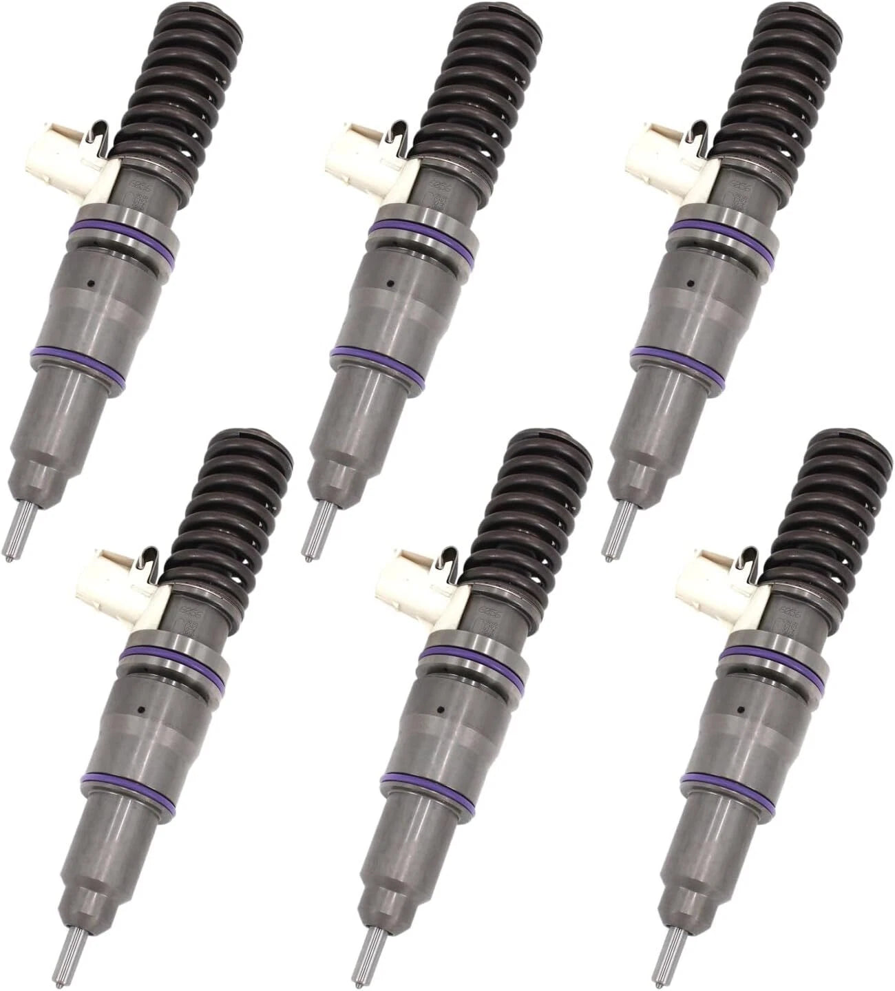 Set of 6 Fuel Injectors 21569191 BEBE4N01001 for Volvo FH12 FH13 (D11)