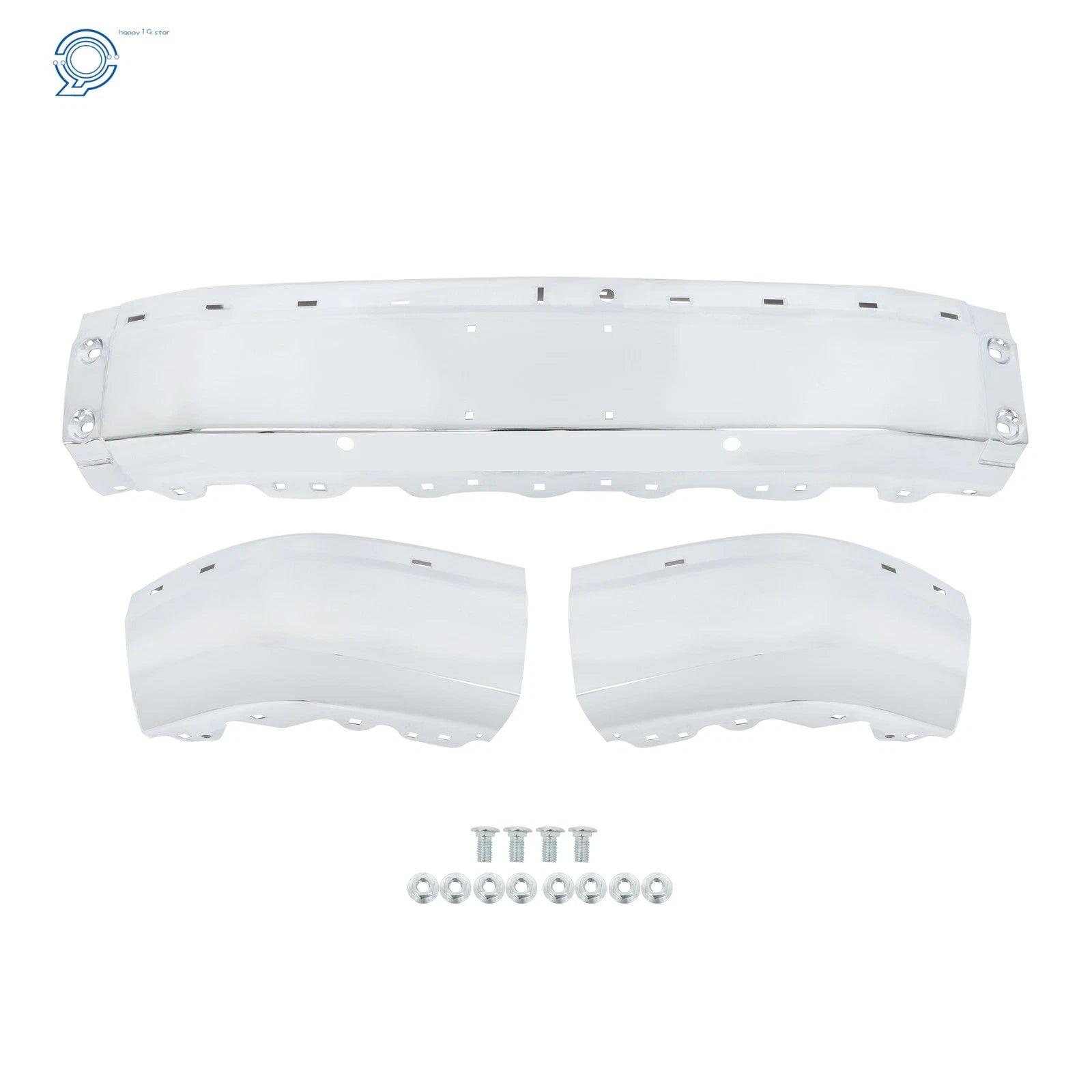 Chrome Steel Front Bumper for Chevy Express 2500 3500 GMC Savana (2003–2025)