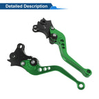 Adjustable Short Brake Clutch Levers for BMW R Nine T (2014–2016) Green 1 Pair